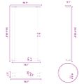 vidaXL Nohy barového stola v tvare U, 2 ks, antracitové, 50 x (90-91) cm, oceľové