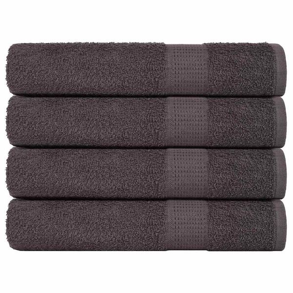 vidaXL Uteráky FROGN 4 ks antracitové 100x200 cm 360 g/m²