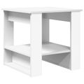 vidaXL Konferenčný stolík Biela 51 x 50 x 50 cm Kompozitné drevo