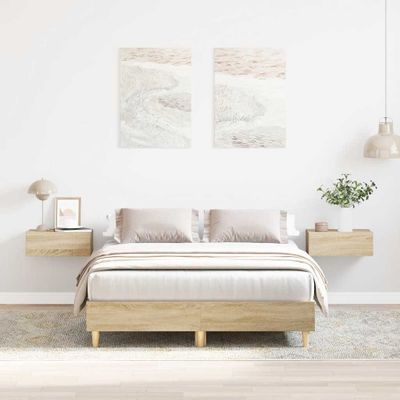 vidaXL Posteľný rám bez matraca dub sonoma 120x190 cm kompozitné drevo