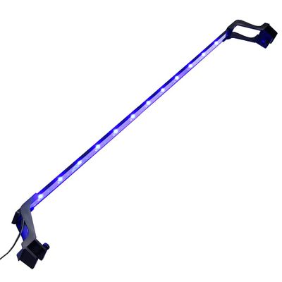 vidaXL LED svetlo do akvária so svorkami 90-105 cm modrá a biela