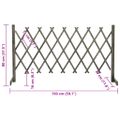 vidaXL Záhradný mriežkový plot sivý 150x80 cm masívne jedľové drevo