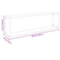 vidaXL Nástenné police 4ks, lesklé biele 100x15x30cm, kompozitné drevo