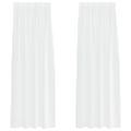 vidaXL Voile záclona 2 ks Biela 260 x 140 cm Polyester
