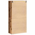 vidaXL Highboard Staré drevo 80 x 33 x 150 cm Kompozitné drevo