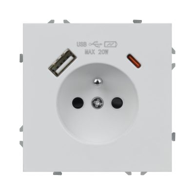 Zásuvka DPM MOXY MOX1036W biela