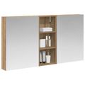 vidaXL Set kabinetov do kúpeľne 3 ks 130 x 14,5 x 70 cm