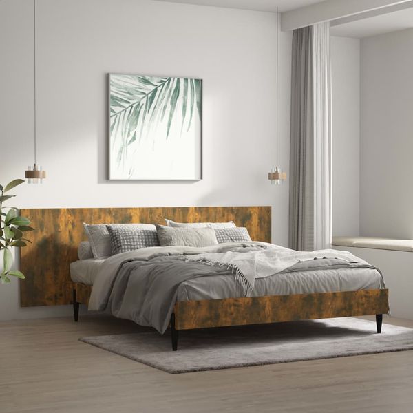vidaXL Čelo postele dymový dub 240x1,5x80 cm spracované drevo