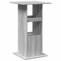 vidaXL Barový stôl s policami sivý sonoma 60x60x102cm kompozitné drevo