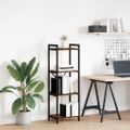 vidaXL Regál na knihy 40 x 30 x 119 cm Kompozitné drevo Dymová dub