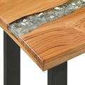 vidaXL Konzolový stôl Hnedá 100 x 35 x 75 cm Husté teakové drevo