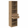 vidaXL Highboard Remeselný dub 50 x 42,5 x 185 cm Kompozitné drevo