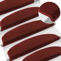 vidaXL Samolepiace schodové rohože 15 ks 80 x 24,5 x 3,5 cm