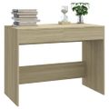vidaXL Písací stôl, dub sonoma 101x50x76,5 cm, kompozitné drevo