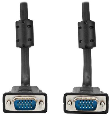 NEDIS kábel VGA (D-SUB)/ zástrčka VGA - zástrčka VGA/ čierny/ bulk/ 2m Kábel, prepojovací, zástrčka VGA - zástrčka VGA, 2m, bulk, čierny