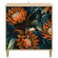 vidaXL Servírovacia skriňa LOCHEM Sonoma 69 x 33 x 75 cm