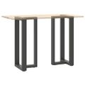 vidaXL Nohy barového stola v tvare T, 2 ks, antracitové, 50x35x(90-91) cm, oceľ