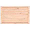 vidaXL Kúpeľňová doska 100x60x(2-6) cm neošetrený masív