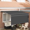 vidaXL Sklopná markíza Antracit 350 x 250 cm Polyester a hliník