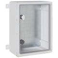 vidaXL Ovládacia skriňa Sivá 37 x 19,5 x 40 cm ABS plast