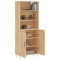 vidaXL Vysoká skrinka dub sonoma 69,5x34x180 cm spracované drevo