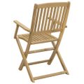 vidaXL Skladacie stoličky 4 ks 57,5x54,5x90 cm Masívne drevo akácia