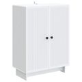 vidaXL Servírovacia skriňa Biela 66 x 34,5 x 90 cm Kompozitné drevo