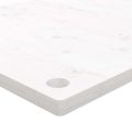 vidaXL Doska stolíka biela 100x60x2,5 cm masívne borovicové drevo