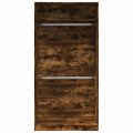 vidaXL Šatník dymový dub 100x50x200 cm spracované drevo