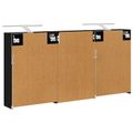 vidaXL Set kabinetov do kúpeľne 3 ks 126 x 16 x 62.5 cm