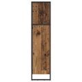 vidaXL Knižnica 80 x 30 x 121 cm Kompozitné drevo Staré drevo