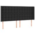 vidaXL Boxspring posteľ s matracom a LED čierna 160x200 cm umelá koža