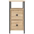 vidaXL Nočný stolík dub sonoma 30x60x60 cm kompozitné drevo