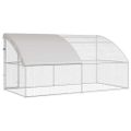 vidaXL Klietka pre sliepky 2 ks Strieborná 400 x 200 x 200 cm