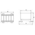 Svorka univerzálna UK 35/3x1A+N/PE, 135A, 5pól., AL/CU, krytá, 3xŠ/M/Z, na DIN/panel