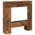 vidaXL Obloženie krbu staré drevo 81x18x82 cm kompozitné drevo