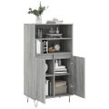 vidaXL Vysoká skrinka sivý dub sonoma 60x36x110 cm spracované drevo