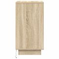 vidaXL nočná skrinka s LED osvetlením dub sonoma 38x34x65 cm