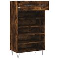 vidaXL Botník dymový dub 60x35x105 cm kompozitné drevo