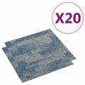 vidaXL Podlahové kobercové dlaždice 20 ks 5 m², svetlomodré