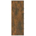 vidaXL Komoda so 6 zásuvkami dymový dub 50x34x96 cm spracované drevo