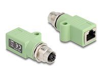 M12 Adapter X-coded 8 pin female to RJ45