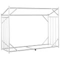vidaXL Regál na krbové drevo s pláštenkou 151x60,5x110,5 cm