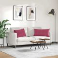 vidaXL Vankúše na pohovku 2 pcs Víno červené 80 x 40 cm