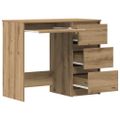 vidaXL Stôl Artisan Dub 90x45x76 cm Konštruktérske drevo