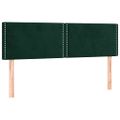 vidaXL Posteľný rám boxsping s matracom tmavozelený 140x190 cm zamat