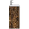 vidaXL Sada kúpeľňového nábytku Dymový dub 81 x 40 x 84,5 cm