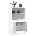 vidaXL Vysoká skrinka biela 60x35,5x103,5 cm kompozitné drevo