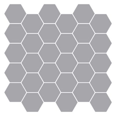 vidaXL Hexagónová dlažba 20 pcs Sivá 30 x 30 cm Polyuretán a PET