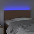 VidaXL Čelo postele hnedé 90x5x78/88 cm umelá koža